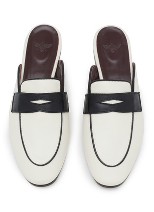 Detail View - Click To Enlarge - BOUGEOTTE - Leather Loafer Slippers