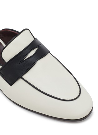 Detail View - Click To Enlarge - BOUGEOTTE - Leather Loafer Slippers