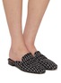 Figure View - Click To Enlarge - BOUGEOTTE - Lurex Tweed Loafer Slippers