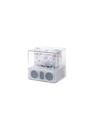 Detail View - Click To Enlarge - NINM LAB - IT’S REAL Bluetooth Speaker + Cassette Player Combo — Transparent