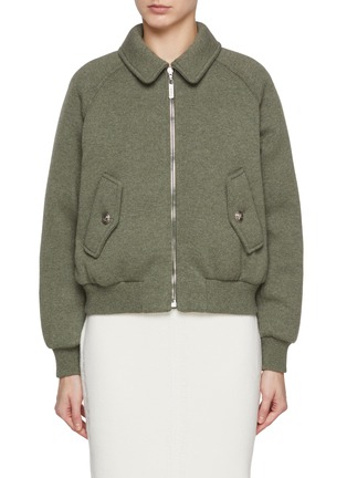 Main View - Click To Enlarge - BARRIE - Bomber Puffer Wool Jacket