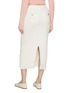Back View - Click To Enlarge - BARRIE - Knit Cashmere Cotton Midi Skirt