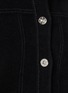  - BARRIE - Fitted Suede Effect Dark Wash Denim Jacket