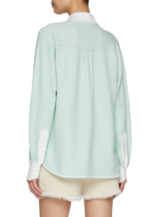 Back View - Click To Enlarge - BARRIE - Striped Oxford Shirt