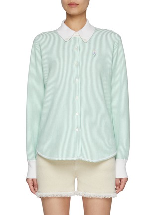 Main View - Click To Enlarge - BARRIE - Striped Oxford Shirt