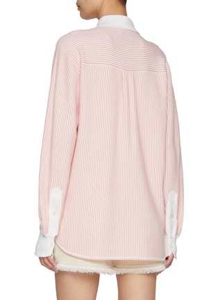 Back View - Click To Enlarge - BARRIE - Striped Oxford Shirt