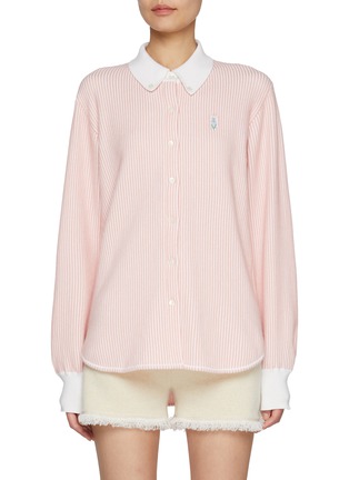 Main View - Click To Enlarge - BARRIE - Striped Oxford Shirt
