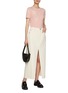 Figure View - Click To Enlarge - BARRIE - Flower Intarsia Cashmere Blend Top