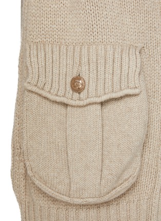  - BARRIE - Chunky Knit Button Up Cashmere Vest