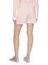 Back View - Click To Enlarge - BARRIE - Striped Cashmere Cotton Oxford Shorts