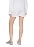 Back View - Click To Enlarge - BARRIE - Striped Cashmere Cotton Oxford Shorts
