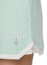  - BARRIE - Striped Cashmere Cotton Oxford Shorts