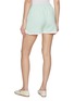 Back View - Click To Enlarge - BARRIE - Striped Cashmere Cotton Oxford Shorts