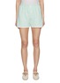 Main View - Click To Enlarge - BARRIE - Striped Cashmere Cotton Oxford Shorts