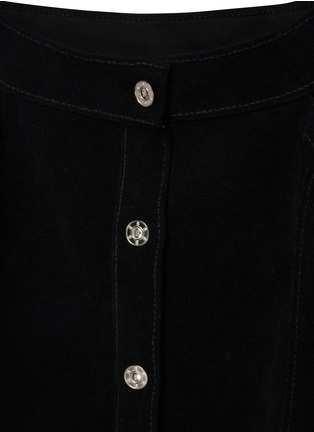  - BARRIE - Suede Effect Denim Skirt