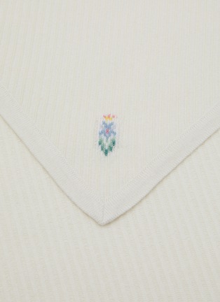 Detail View - Click To Enlarge - BARRIE - Tonel Stripe Cashmere Cotton Oxford Scarf