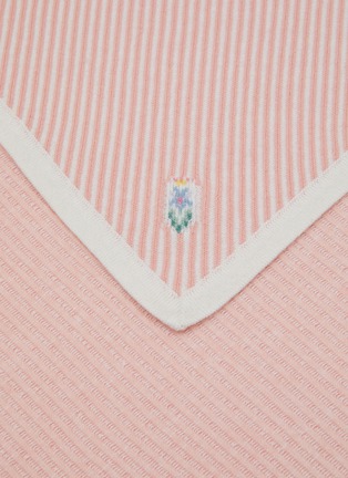 Detail View - Click To Enlarge - BARRIE - Striped Cashmere Cotton Oxford Scarf