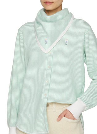 Figure View - Click To Enlarge - BARRIE - Striped Oxford Scarf