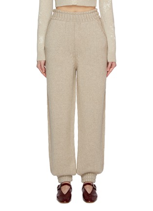 Main View - Click To Enlarge - BARRIE - Chunky Knit Cashmere Joggers