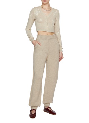 Figure View - Click To Enlarge - BARRIE - Chunky Knit Cashmere Joggers
