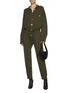Figure View - Click To Enlarge - BARRIE - Button Up Cashmere Jumpsuit