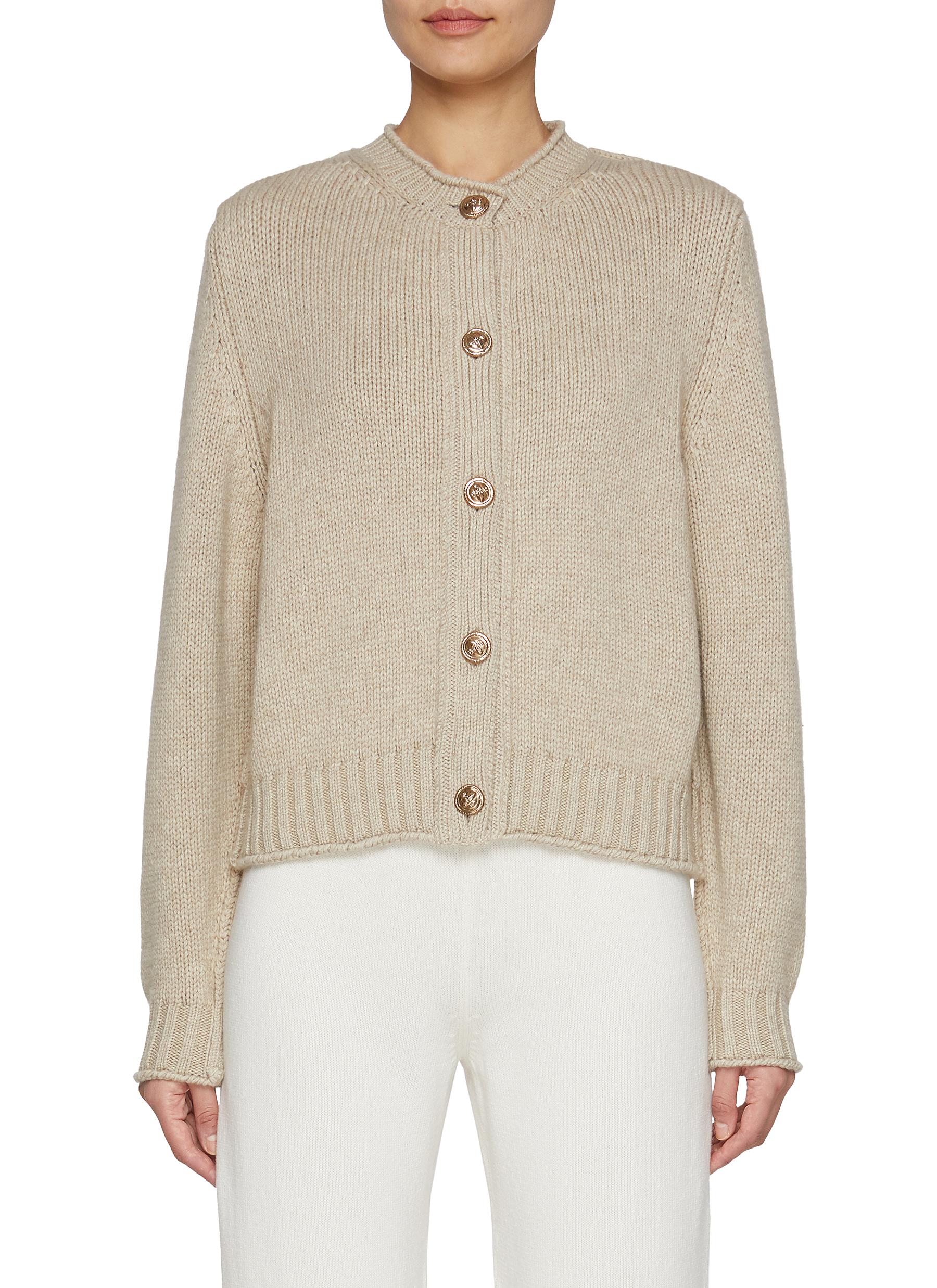 Chunky cashmere cardigan clearance