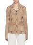 Main View - Click To Enlarge - BARRIE - Houndstooth Button Front Cashmere Blend Cardigan