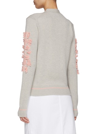 Back View - Click To Enlarge - BARRIE - BB Emblem Cashmere Cardigan