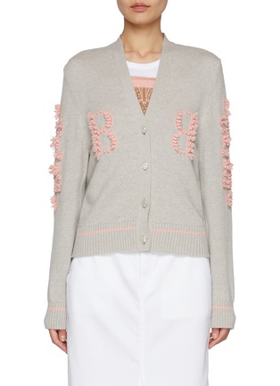 Main View - Click To Enlarge - BARRIE - BB Emblem Cashmere Cardigan