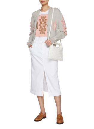 Figure View - Click To Enlarge - BARRIE - BB Emblem Cashmere Cardigan
