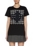 Main View - Click To Enlarge - BARRIE - Logo Knit Patch Cotton T-shirt