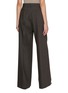 Back View - Click To Enlarge - LA COLLECTION - Dalida Chequered Wool Silk Cotton Trousers