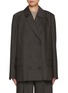 Main View - Click To Enlarge - LA COLLECTION - Harper Chequered Wool Blazer