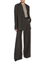 Figure View - Click To Enlarge - LA COLLECTION - Harper Chequered Wool Blazer