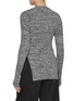 Back View - Click To Enlarge - LA COLLECTION - Lucinda Melange Cotton Cashmere Knit Top