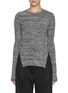 Main View - Click To Enlarge - LA COLLECTION - Lucinda Melange Cotton Cashmere Knit Top