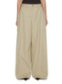 Main View - Click To Enlarge - LA COLLECTION - Stein Wide Leg Cotton Cargo Trousers