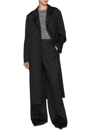 Figure View - Click To Enlarge - LA COLLECTION - Dalida Pinstripe Wool Trousers