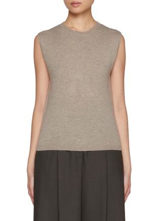 Main View - Click To Enlarge - LA COLLECTION - Emma Wool Cashmere Silk Knit Top