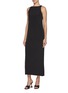 Detail View - Click To Enlarge - LA COLLECTION - Naomi Silk Dress & Macha Wool Scarf