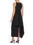 Back View - Click To Enlarge - LA COLLECTION - Naomi Silk Dress & Macha Wool Scarf