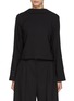 Main View - Click To Enlarge - LA COLLECTION - Capraia 2 Way Single Breasted Cropped Wool Blazer