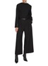 Figure View - Click To Enlarge - LA COLLECTION - Capraia 2 Way Single Breasted Cropped Wool Blazer