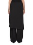 Main View - Click To Enlarge - LA COLLECTION - Mathilde Half Skirt Wool Trousers