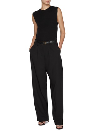 Figure View - Click To Enlarge - LA COLLECTION - Sada Relaxed Tapered Wool Trousers