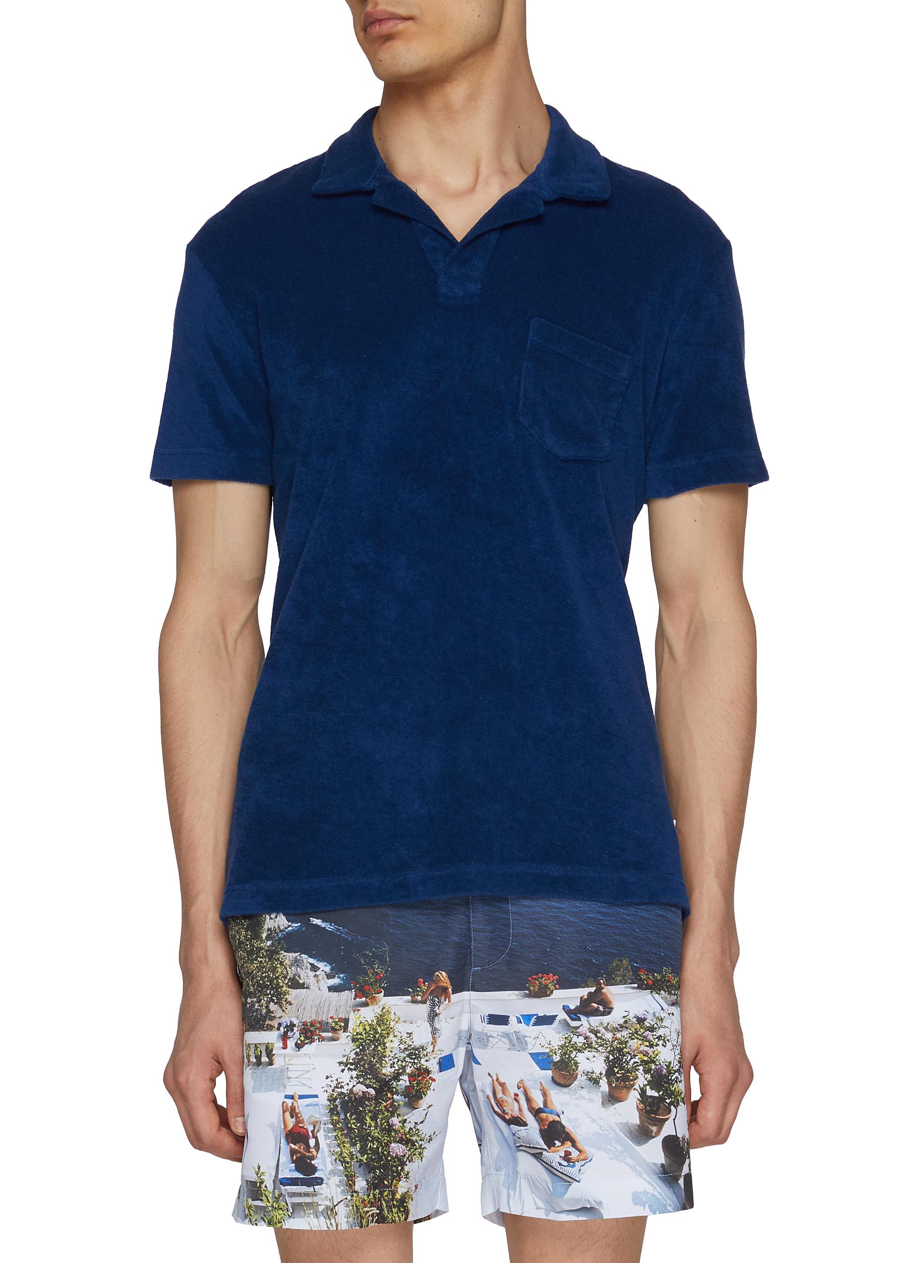 ORLEBAR BROWN Terry Towelling Organic Cotton Polo Shirt Men Lane Crawford