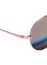 Detail View - Click To Enlarge - MATTHEW WILLIAMSON - Stainless steel aviator mirror sunglasses