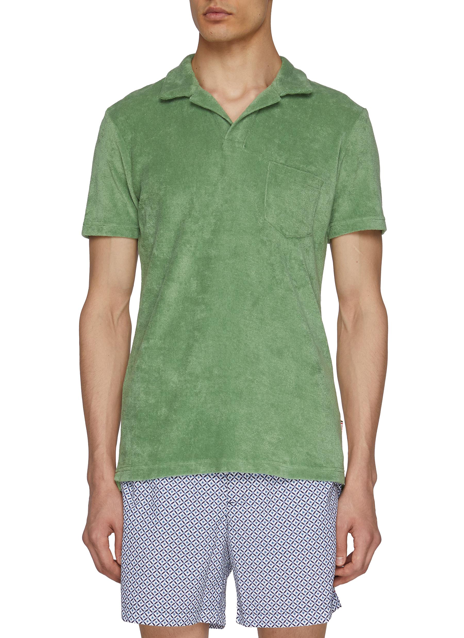 ORLEBAR BROWN Terry Towelling Organic Cotton Polo Shirt Men Lane Crawford