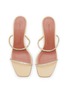 Detail View - Click To Enlarge - AMINA MUADDI - Gilda 70 PVC Heeled Sandals