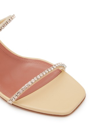 Detail View - Click To Enlarge - AMINA MUADDI - Gilda 70 PVC Heeled Sandals